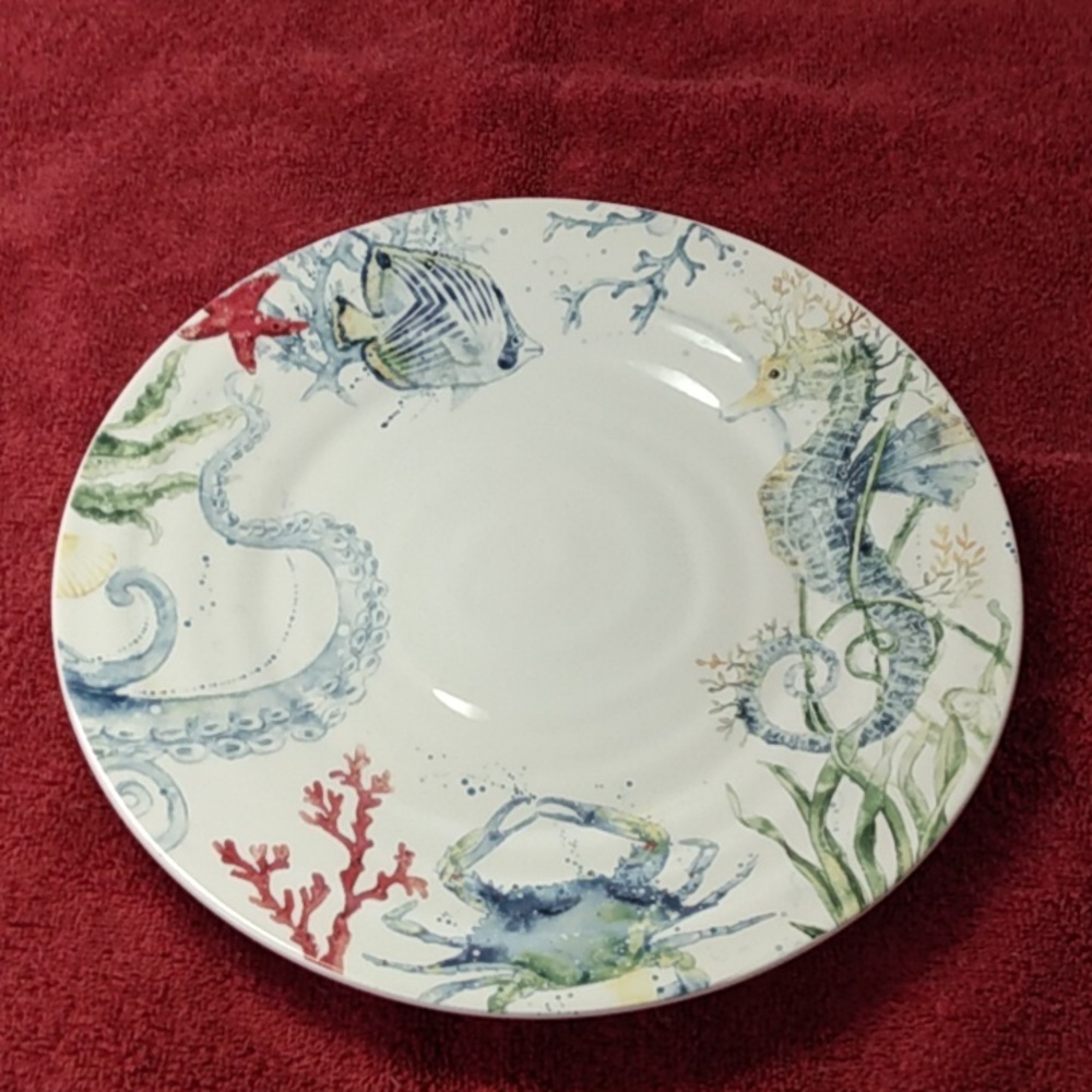 PIER 1 SEA LIFE DINNER PLATE